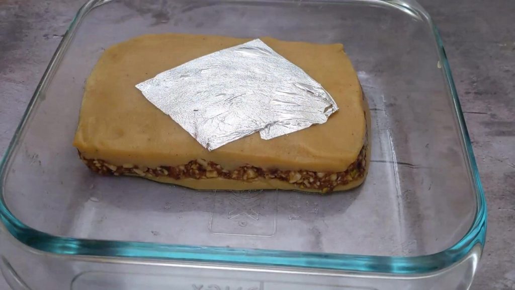 Mawa Dry Fruits Sandwich Burfi  