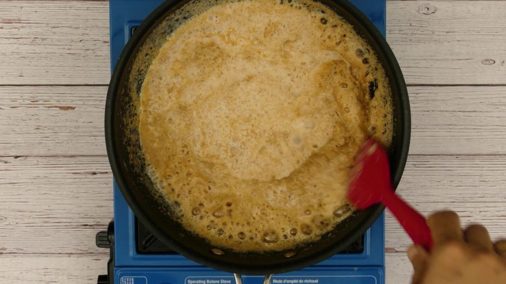 rajgira halwa - flour and milk